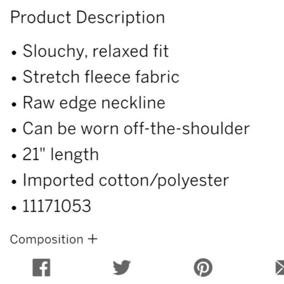 Open neck crew - Picture 3 of 4